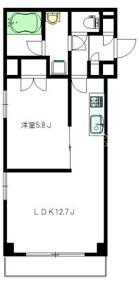 エアリーズ中野 206号室 間取り