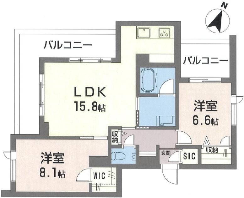 エトワール善福寺 201号室 間取り