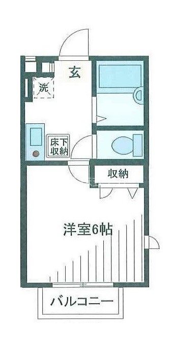 ＦＫ２１ 101号室 間取り