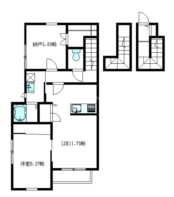 モンテオーロ鷺宮 301号室 間取り