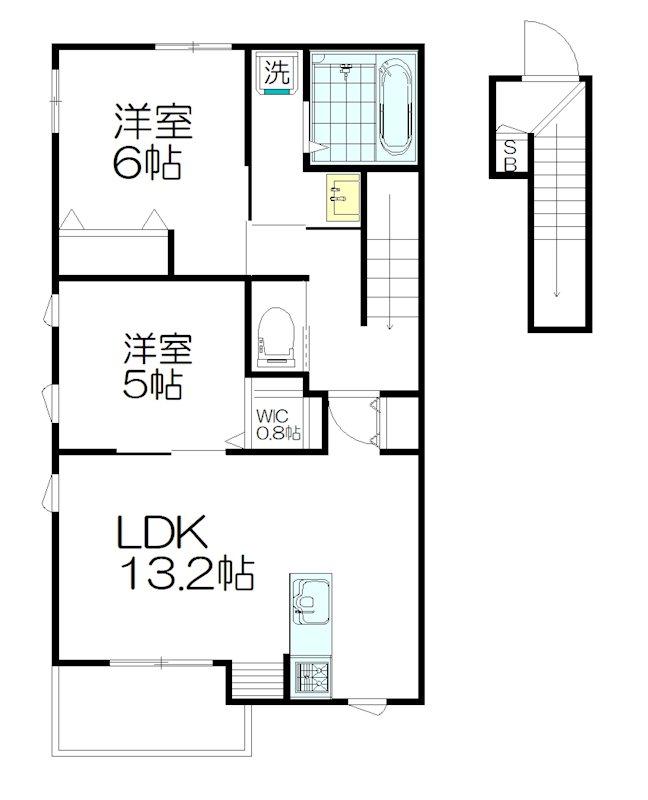 トミーハイマート阿佐谷 201号室 間取り