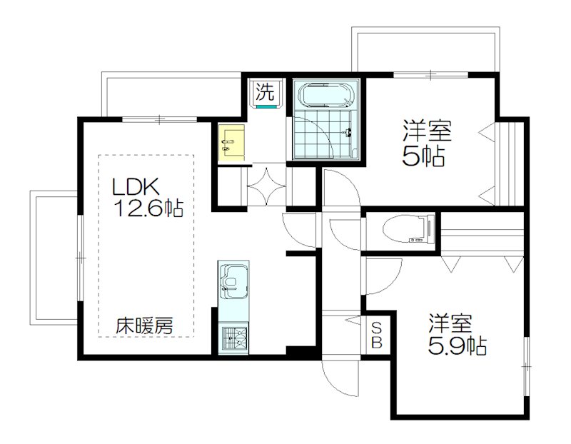 （仮称）高円寺南３丁目メゾン 201号室 間取り