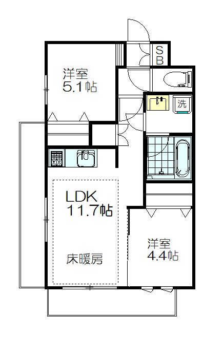 （仮称）高円寺南３丁目メゾン 302号室 間取り