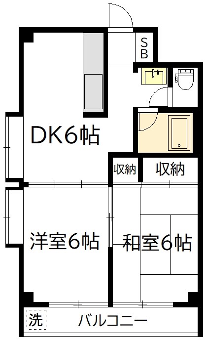 三益ビル 307号室 間取り