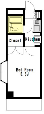 グロージェン代沢  301号室 間取り