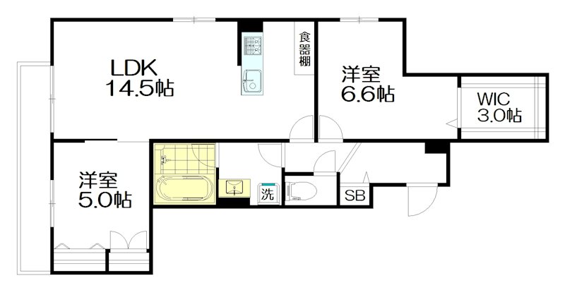 (仮称）阿佐谷北４丁目メゾン 201号室 間取り