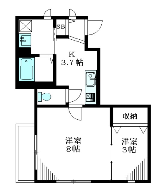 Maison-K（メゾンK） 201号室 間取り