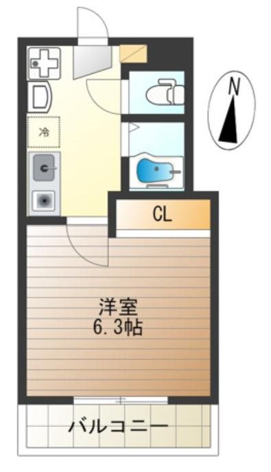 グランツ高円寺 202号室 間取り