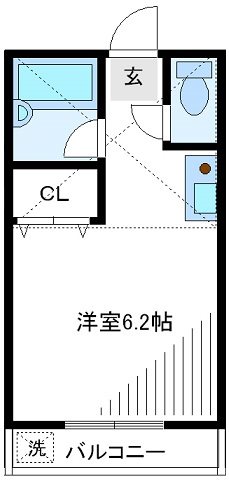 パインレーブ 203号室 間取り