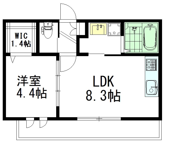 フェリーチェ西荻 302号室 間取り