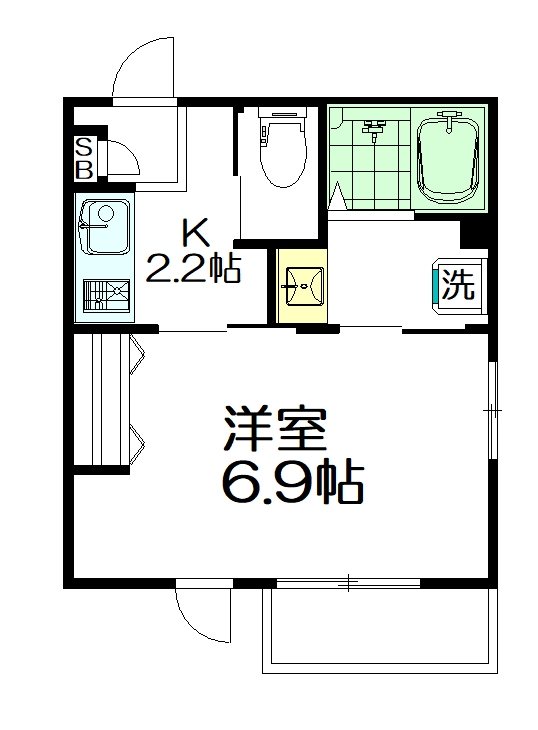 メゾンすみれ 102号室 間取り