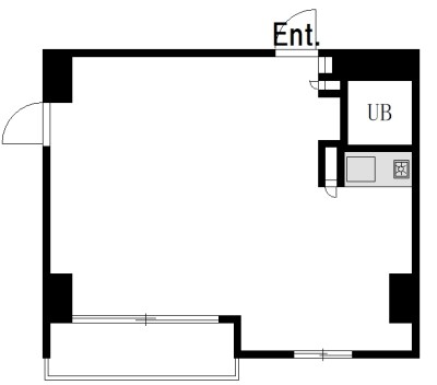 祐天寺レジデンス １F店舗号室 間取り