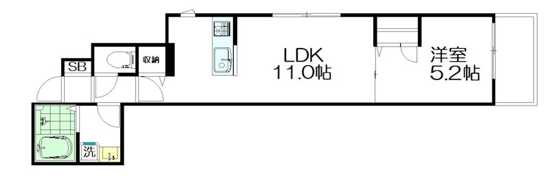 （仮称）阿佐谷北5丁目A棟 102号室 間取り