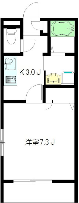 パティオ高円寺A 101号室 間取り