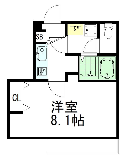 エリゼ 202号室 間取り