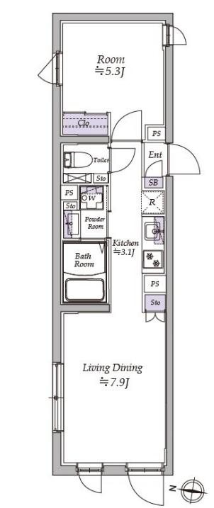 アトリオフラッツ高円寺ノース 301号室 間取り