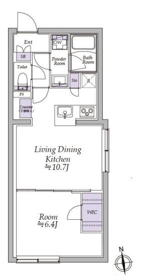 アトリオフラッツ高円寺 303号室 間取り