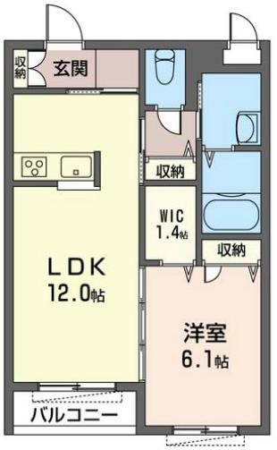 レクレドール阿佐谷 間取り図