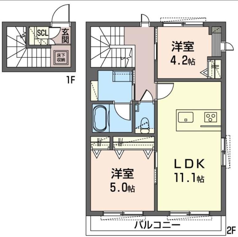 ワイズガーデン吉祥寺 201号室 間取り