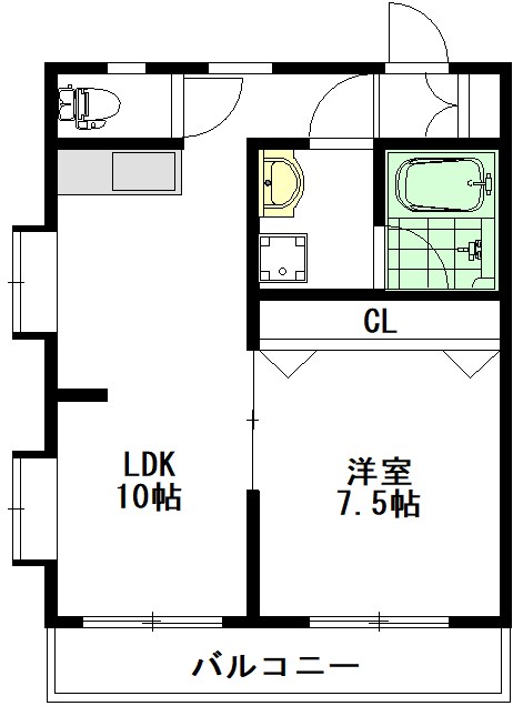 レジデンスさとう 203号室 間取り