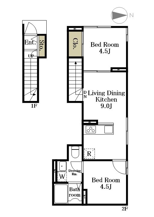 Sept Stellaria（セットステラリア） 202号室 間取り