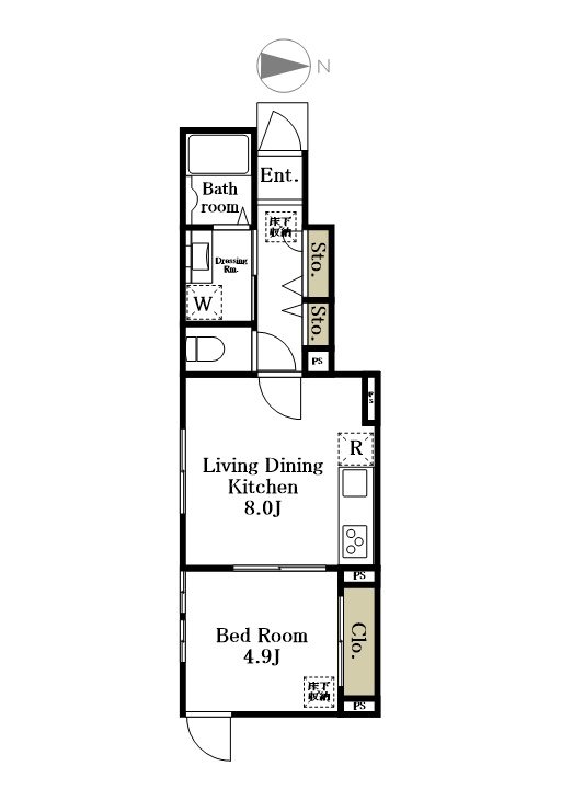 Sept Stellaria 101号室 間取り