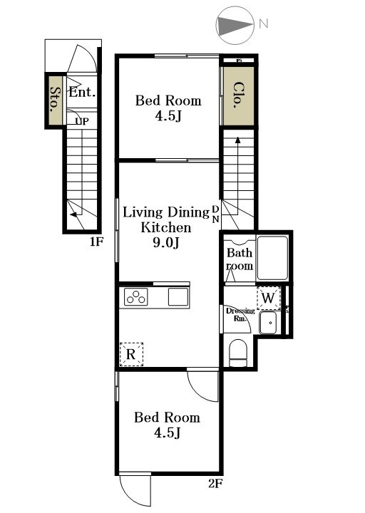 Sept Stellaria 201号室 間取り