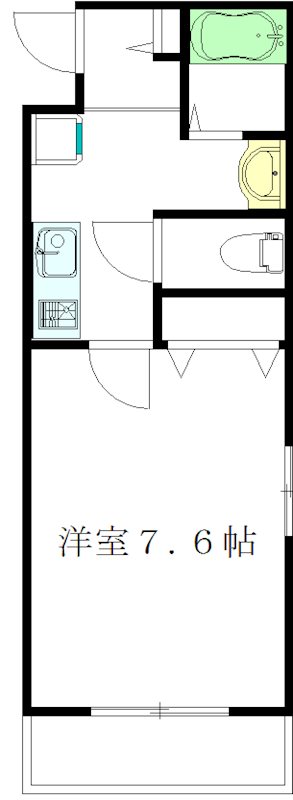 ハイム弁天 303号室 間取り