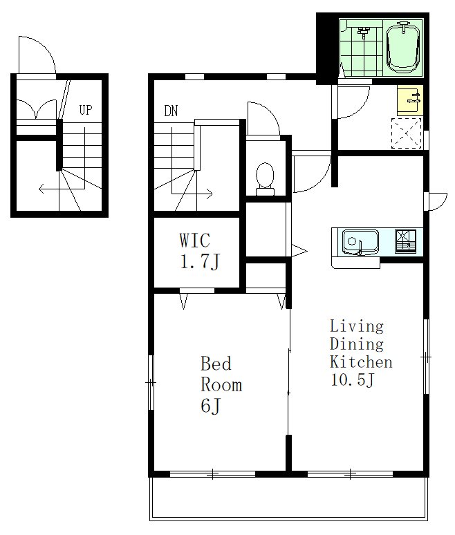 センチュリーハイム 201号室 間取り
