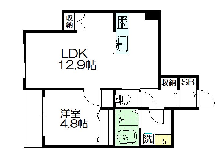 Ｅｘｉｏｎ（エクシオン） 202号室 間取り