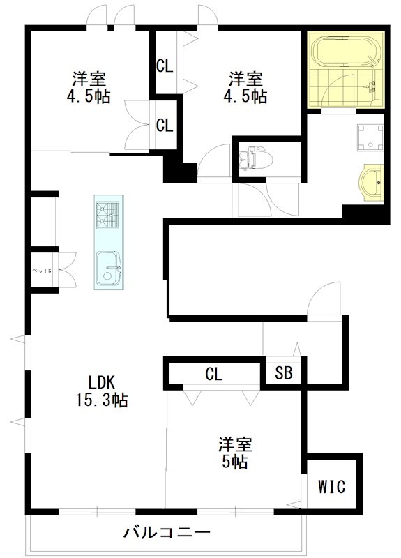 ｍａｉｓｏｎ・ｐｒｅｍｉｅｒｅ 301号室 間取り