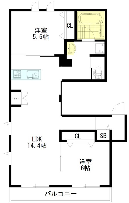 ｍａｉｓｏｎ・ｐｒｅｍｉｅｒｅ 101号室 間取り