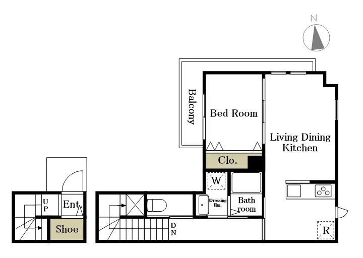 ベル　ジョワ砧 201号室 間取り