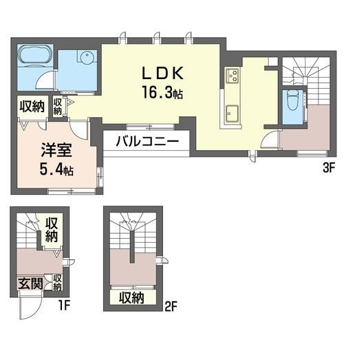 クレセール 301号室 間取り