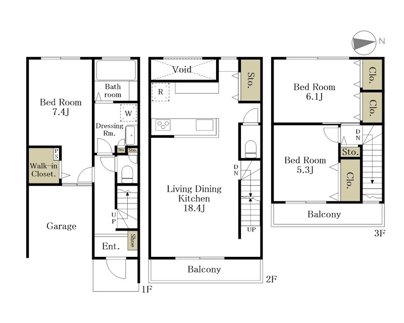 仮称　目黒本町５丁目計画 103号室 間取り