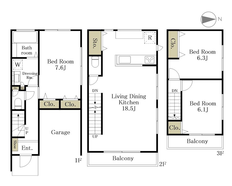 仮称　目黒本町５丁目計画 105号室 間取り