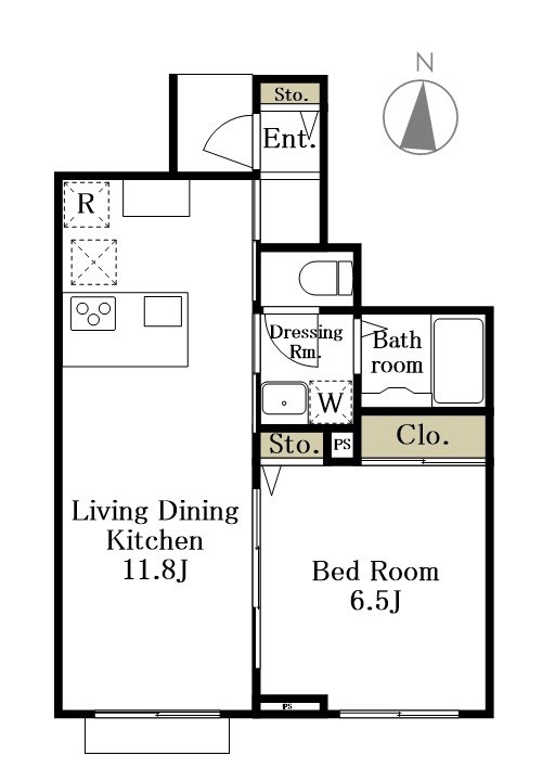 Maison Tink B号室 間取り