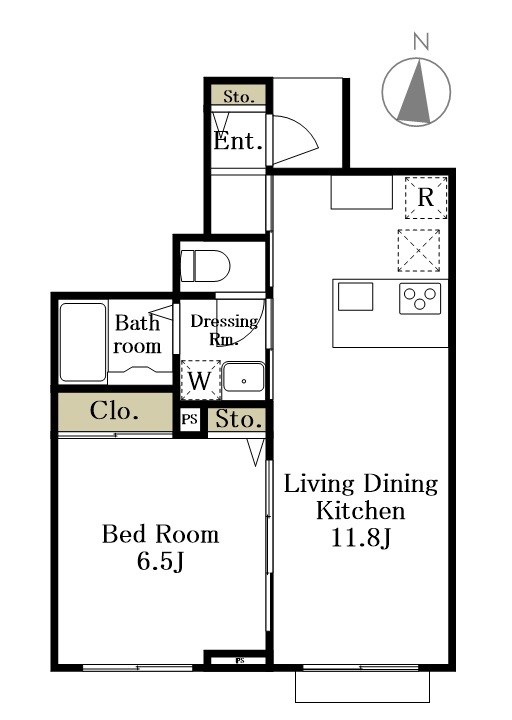 Maison Tink C号室 間取り