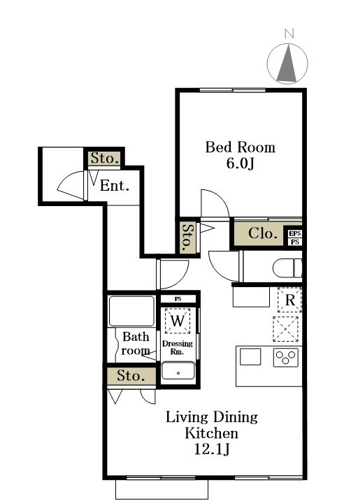 Maison Tink D号室 間取り