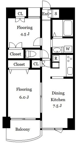 コートエバーグリーン 804号室 間取り