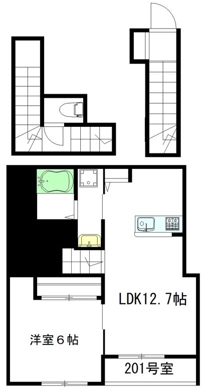 Suonare（スウォナーレ） 201号室 間取り