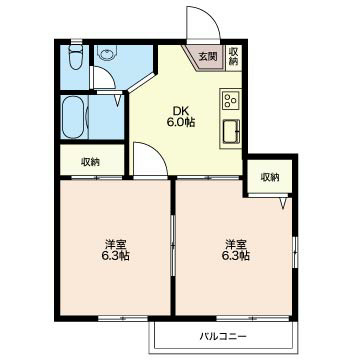 アクレール江古田 201号室 間取り