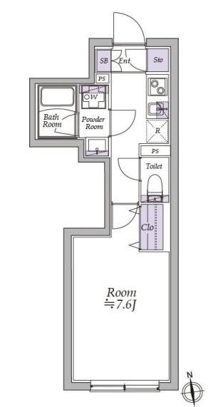 アトリオフラッツ高円寺 302号室 間取り