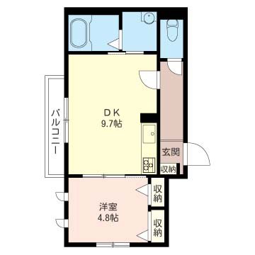 Bel Piano(ベルピアノ) 301号室 間取り