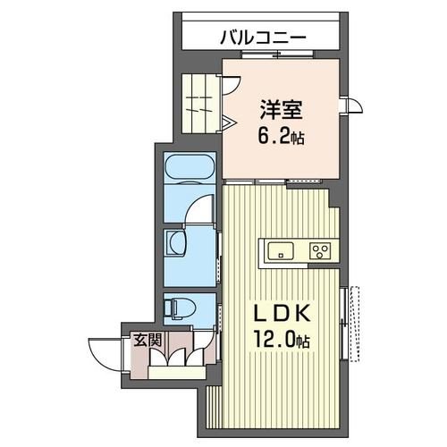 サンタクララ 202号室 間取り