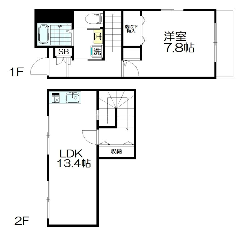 コートアゼリア 101号室 間取り