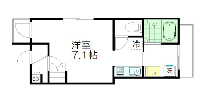 メゾン・ラ・ネージュ 202号室 間取り