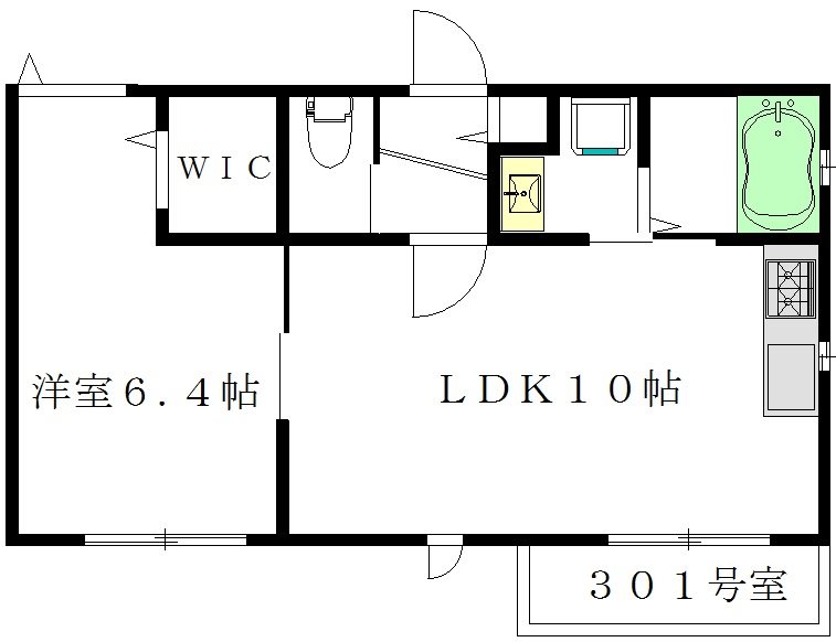 Casa Sumi（カーサスミ） 301号室 間取り