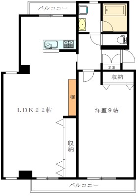 大原ＫＹハイツⅠ 202号室 間取り