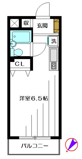 エスタ梅ヶ丘 108号室 間取り